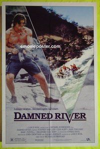 A213 DAMNED RIVER one-sheet movie poster '89 Stephen Shellen