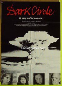 A222 DARK CIRCLE one-sheet movie poster '83 nuclear industry expose!