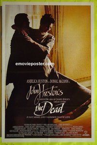 A238 DEAD one-sheet movie poster '87 Anjelica & John Huston