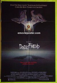 A249 DEADLY FRIEND one-sheet movie poster '86 Wes Craven, Kristy Swanson