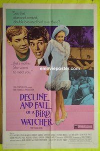 A262 DECLINE & FALL OF A BIRD WATCHER one-sheet movie poster '69 Atkinson