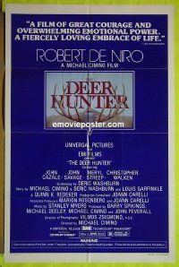 A268 DEER HUNTER 'reviews' style one-sheet movie poster '78 De Niro, Walken