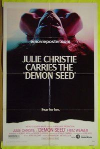 A273 DEMON SEED one-sheet movie poster '77 Julie Christie sci-fi!