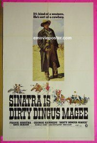 A291 DIRTY DINGUS MAGEE one-sheet movie poster '70 Frank Sinatra