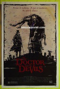 A300 DOCTOR & THE DEVILS one-sheet movie poster '85 Timothy Dalton