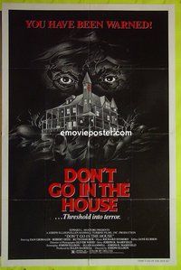 A314 DON'T GO IN THE HOUSE one-sheet movie poster '80 Grimaldi