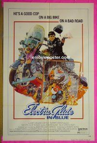 A341 ELECTRA GLIDE IN BLUE style B one-sheet movie poster '73 Robert Blake