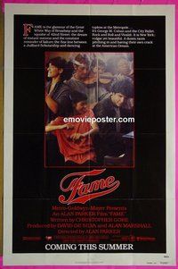 A363 FAME advance one-sheet movie poster '80 Alan Parker, Irene Cara