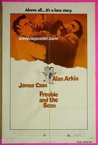 A398 FREEBIE & THE BEAN one-sheet movie poster '74 James Caan, Alan Arkin