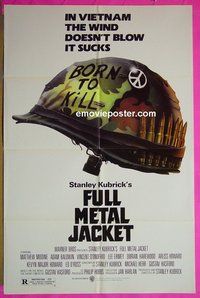 A407 FULL METAL JACKET one-sheet movie poster '87 Stanley Kubrick