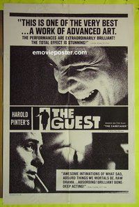 A454 GUEST one-sheet movie poster '63 Alan Bates, Donald Pleasance