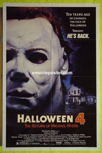 A472 HALLOWEEN 4 one-sheet movie poster '88 Donald Pleasence, Cornell