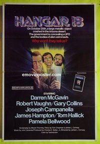 A476 HANGAR 18 one-sheet movie poster '80 Robert Vaughn, UFO secrets!