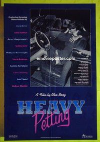 A511 HEAVY PETTING one-sheet movie poster '89 celebrities talk about sex!