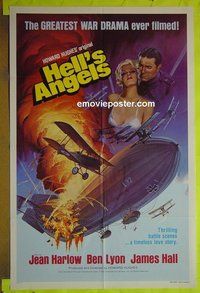 A516 HELL'S ANGELS one-sheet movie poster R79 Jean Harlow