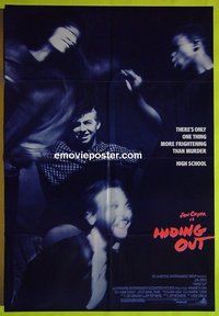 A531 HIDING OUT one-sheet movie poster '87 Jon Cryer, Annabeth Gish