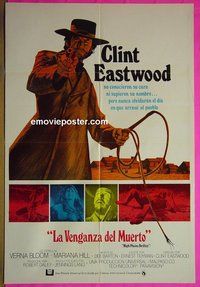 A533 HIGH PLAINS DRIFTER Spanish one-sheet movie poster '73 Clint Eastwood