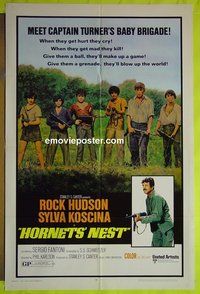 A557 HORNET'S NEST one-sheet movie poster '70 Rock Hudson, Koscina