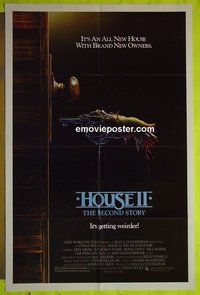 A571 HOUSE 2 one-sheet movie poster '87 Royal Dano, cool horror art!