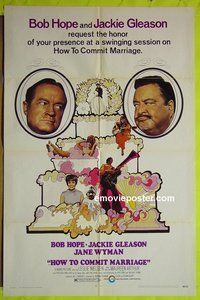 A586 HOW TO COMMIT MARRIAGE one-sheet movie poster '69 Bob Hope, Gleason