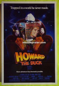 A589 HOWARD THE DUCK one-sheet movie poster '86 George Lucas