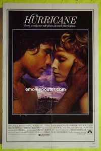 A594 HURRICANE int'l one-sheet movie poster '79 Jason Robards, Mia Farrow