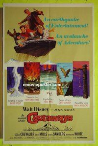A617 IN SEARCH OF THE CASTAWAYS one-sheet movie poster R70 Hayley Mills
