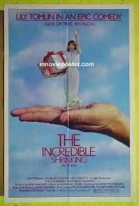 A622 INCREDIBLE SHRINKING WOMAN style A one-sheet movie poster '80 Tomlin