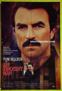 A629 INNOCENT MAN DS one-sheet movie poster '89 Tom Selleck