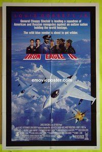 A641 IRON EAGLE 2 one-sheet movie poster '88 Louis Gossett Jr