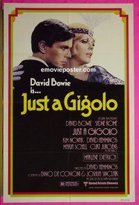 A669 JUST A GIGOLO one-sheet movie poster '81 David Bowie