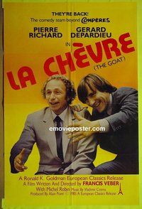 A685 LA CHEVRE int'l one-sheet movie poster '85 Gerard Depardieu