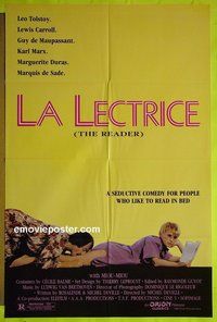 A687 LA LECTRICE one-sheet movie poster '88 Miou-Miou, Michel Deville