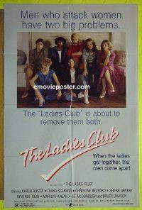A691 LADIES CLUB one-sheet movie poster '86 Karen Austin, Diana Scarwid