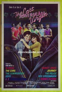 A701 LAST AMERICAN VIRGIN one-sheet movie poster '82 '80s bands!