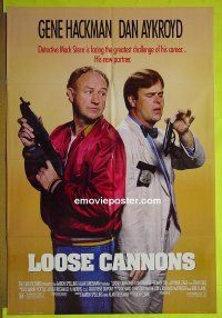 A741 LOOSE CANNONS one-sheet movie poster '90 Dan Aykroyd, Gene Hackman