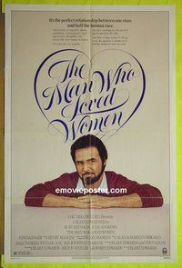 A759 MAN WHO LOVED WOMEN one-sheet movie poster '83 Andrews, Reynolds