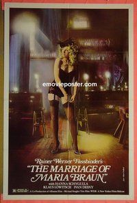 A763 MARRIAGE OF MARIA BRAUN one-sheet movie poster '79 Fassbinder