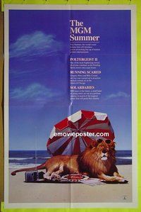A790 MGM SUMMER one-sheet movie poster '86 cool MGM lion image!