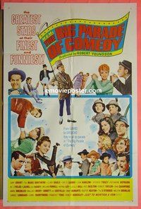 A791 MGM'S BIG PARADE OF COMEDY one-sheet movie poster '64 W.C. Fields