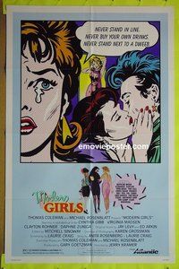 A814 MODERN GIRLS one-sheet movie poster '86 Cynthia Gibb, Virginia Madsen