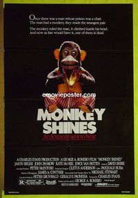 A820 MONKEY SHINES one-sheet movie poster '88 Beghe, Pankow