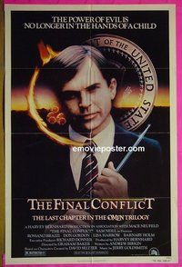 A902 OMEN 3 - THE FINAL CONFLICT one-sheet movie poster '81 Sam Neill