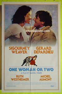 A915 ONE WOMAN OR TWO one-sheet movie poster '85 Dr Ruth, S. Weaver
