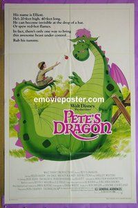 A933 PETE'S DRAGON one-sheet movie poster R84 Disney, Rooney