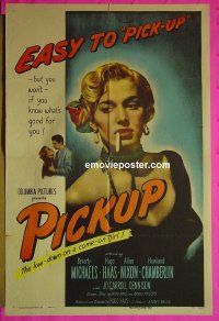 A934 PICKUP one-sheet movie poster '51 all-time best bad girl image!