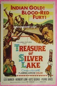 B091 TREASURE OF SILVER LAKE one-sheet movie poster '65 Barker, Lom