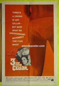 B108 UP IN THE CELLAR one-sheet movie poster '70 AIP, Joan Collins