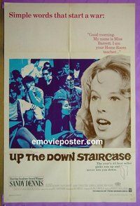 B109 UP THE DOWN STAIRCASE one-sheet movie poster '67 Dennis