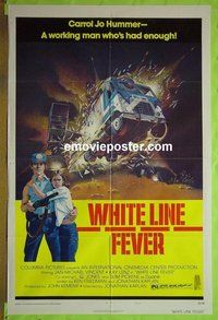 B134 WHITE LINE FEVER style B one-sheet movie poster '75 Vincent